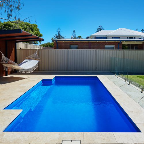 Medina 6m x 3.6m Crystal Blue Sparkle Waikiki - Fibreglass Pools Melbourne