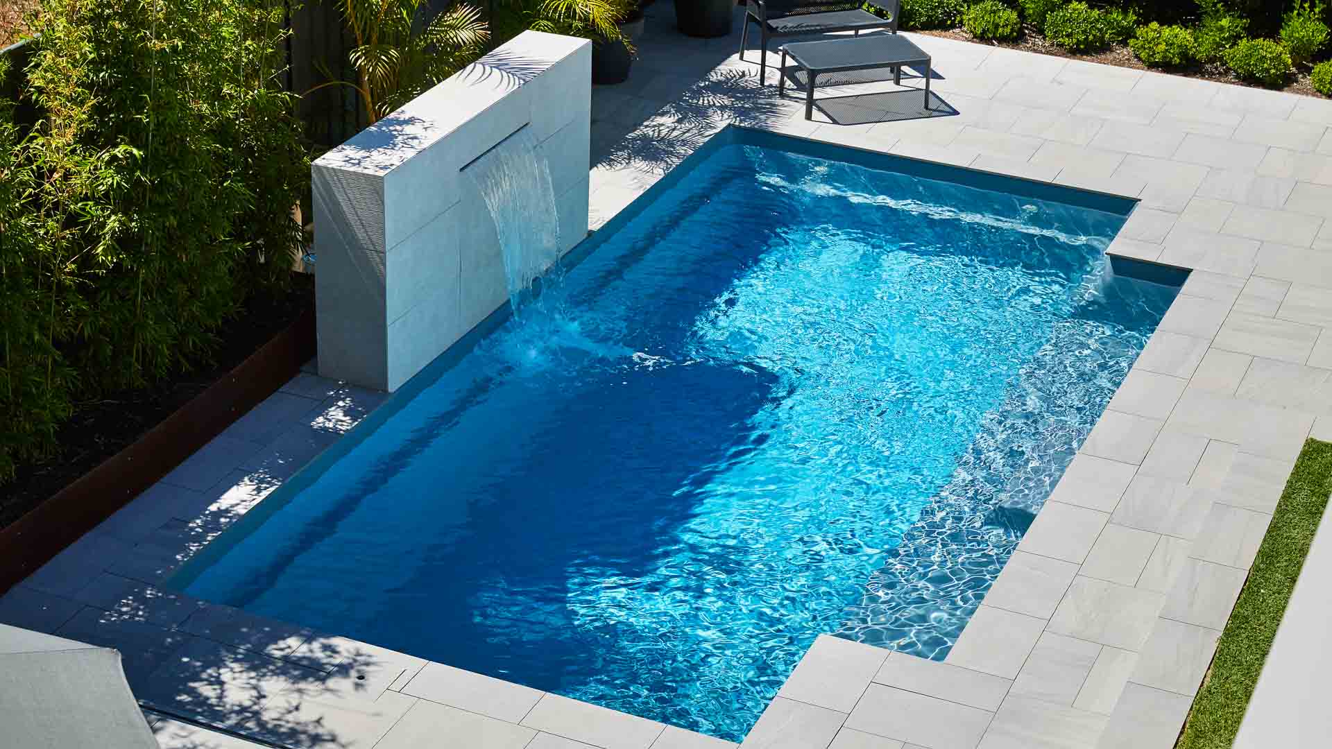 Venice 7.6m x 4.4m Hampton Grey Shimmer Claremont - Fibreglass Pools ...